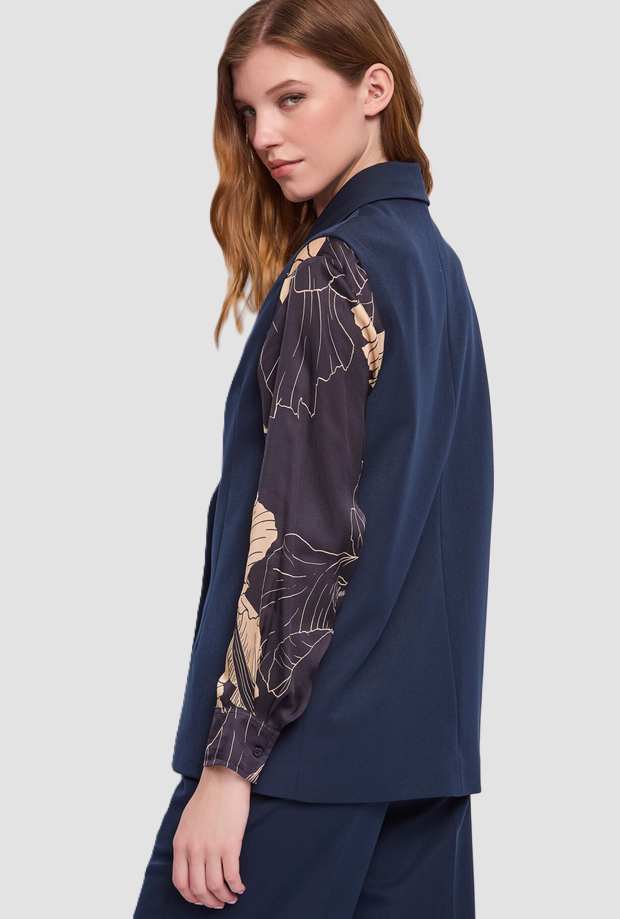 Gilet doppiopetto donna blue 