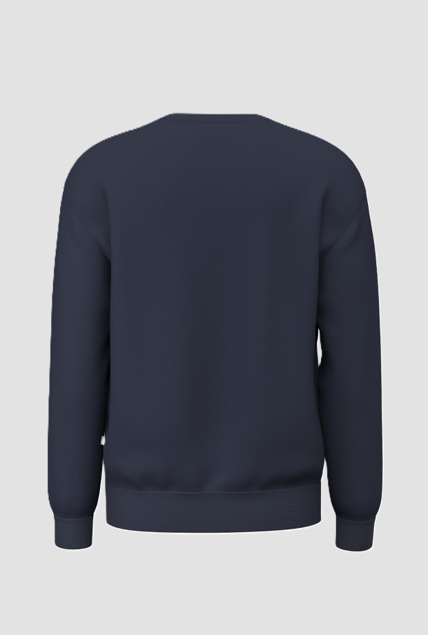 Felpa girocollo uomo navy blue 