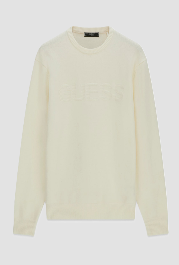 Maglione girocollo uomo beige 