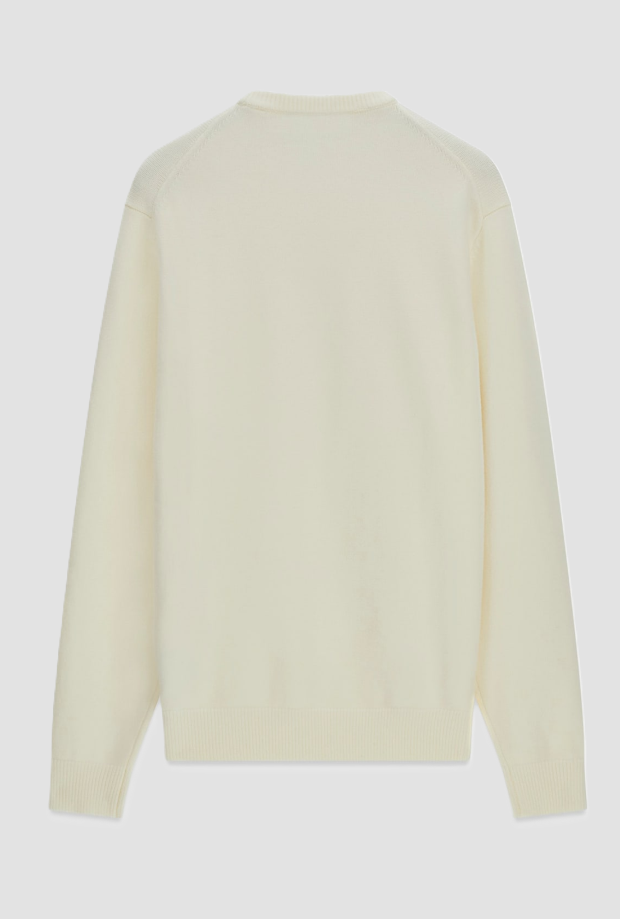Maglione girocollo uomo beige 