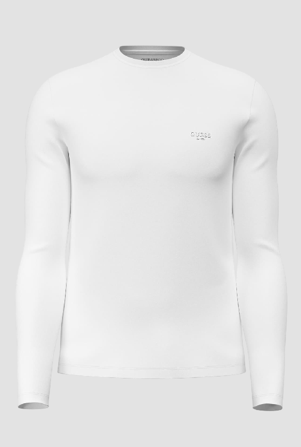 T-shirt slim fit uomo bianco 