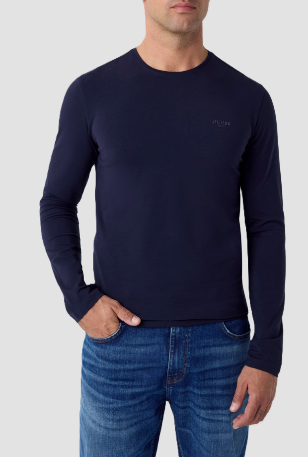 T-shirt slim fit uomo navy blue 