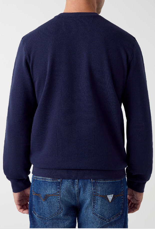 Felpa in pile uomo navy blue 
