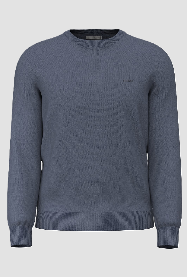 Maglia girocollo uomo celeste 