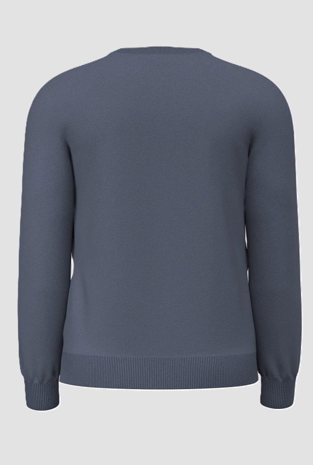 Maglia girocollo uomo celeste 