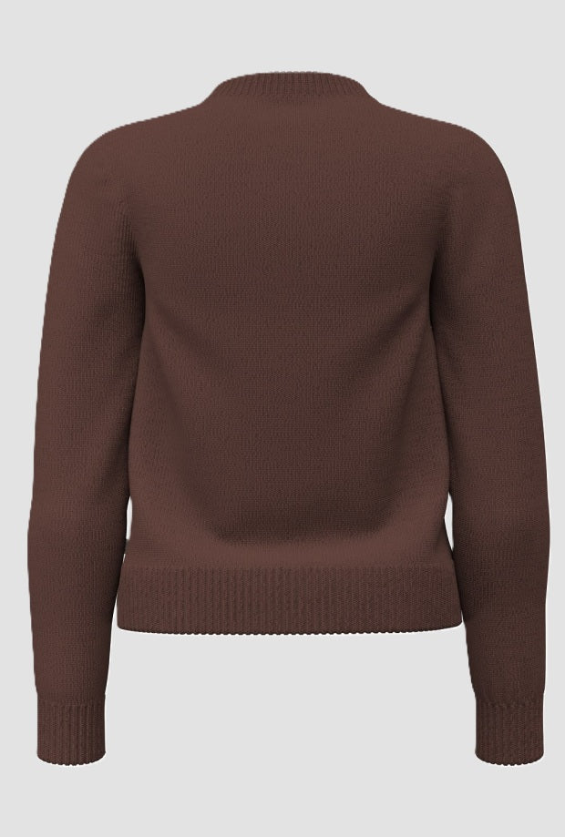 Maglione donna marrone 