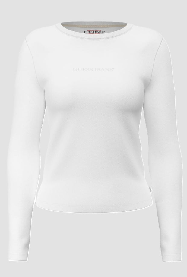 T-shirt con logo donna bianco 