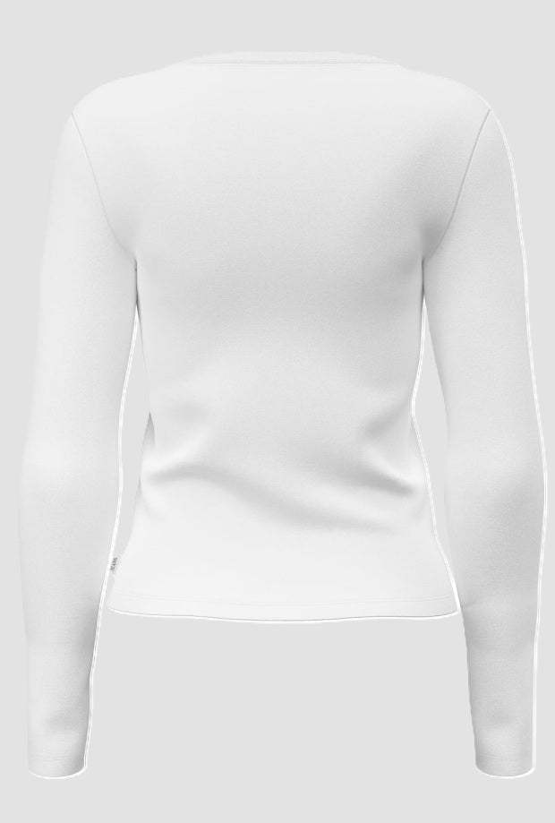 T-shirt con logo donna bianco 