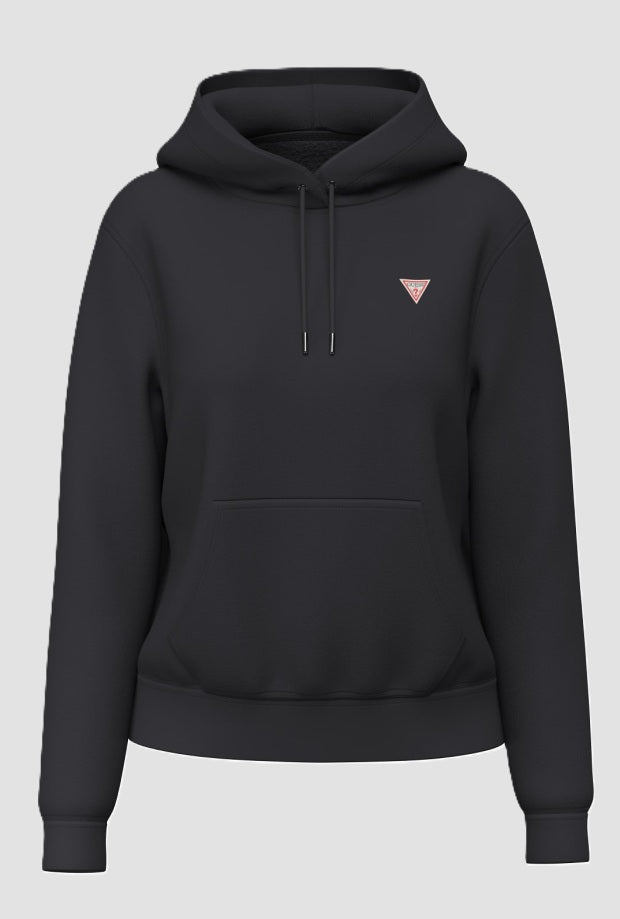 Felpa con cappuccio donna nero 