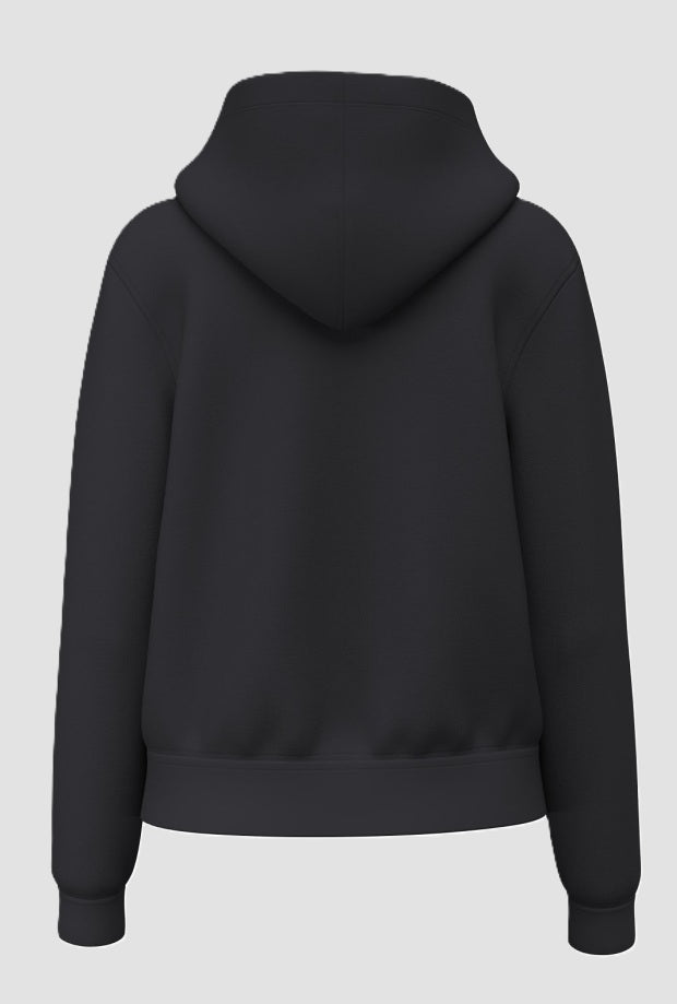 Felpa con cappuccio donna nero 