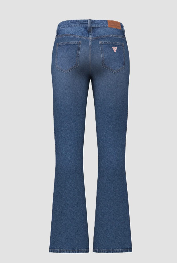 Jeans bootcut donna blu medio 