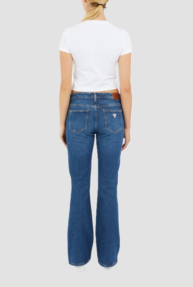 Jeans bootcut donna blu medio 