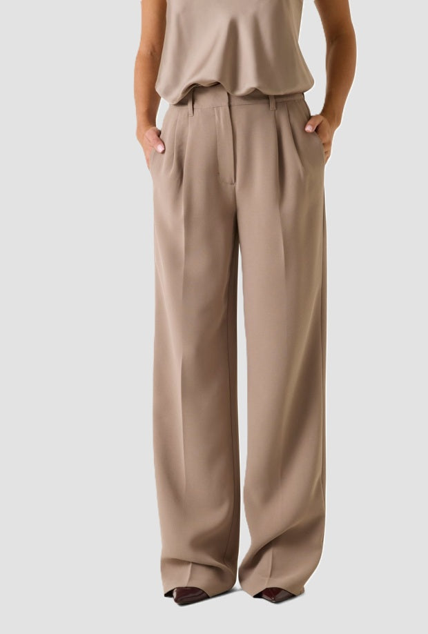 Pantalone donna beige 