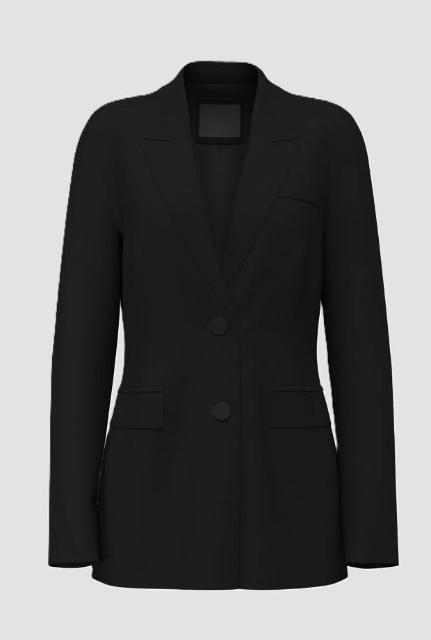 Giacca monopetto donna nero 