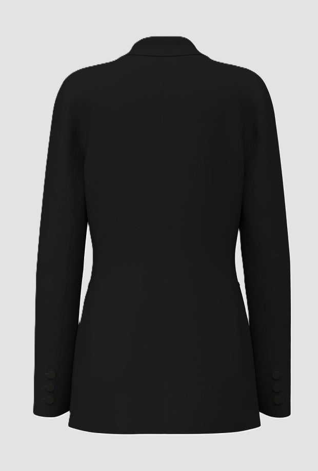 Giacca monopetto donna nero 