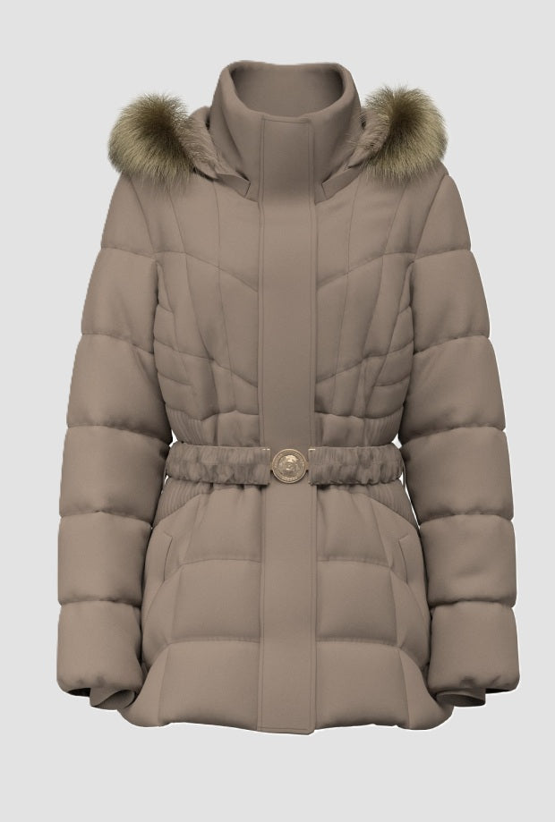 Giubbino donna beige 