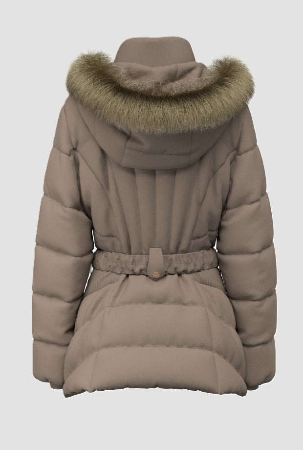 Giubbino donna beige 