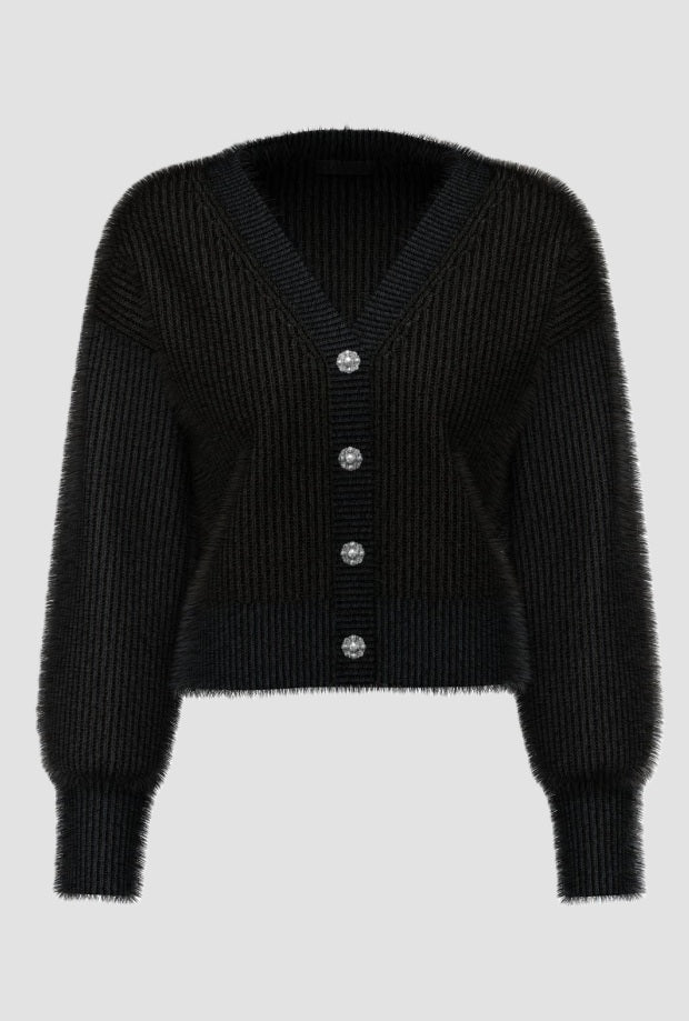 Cardigan donna nero 