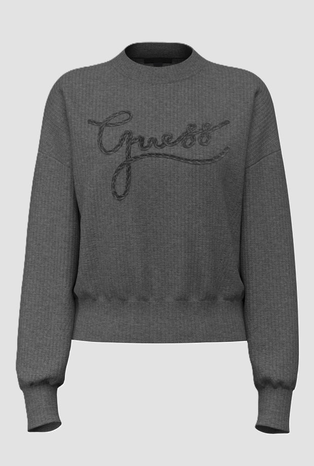 Maglia con logo donna grigio scuro 