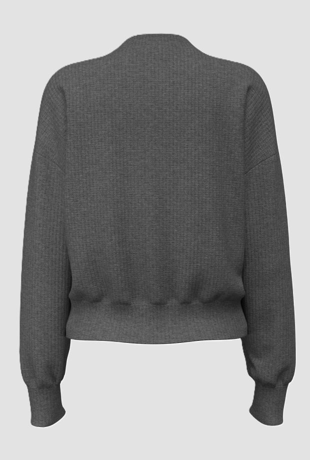 Maglia con logo donna grigio scuro 