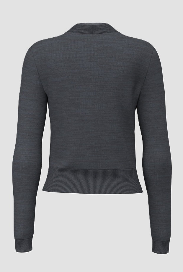 Cardigan con bottoni donna grigio scuro 