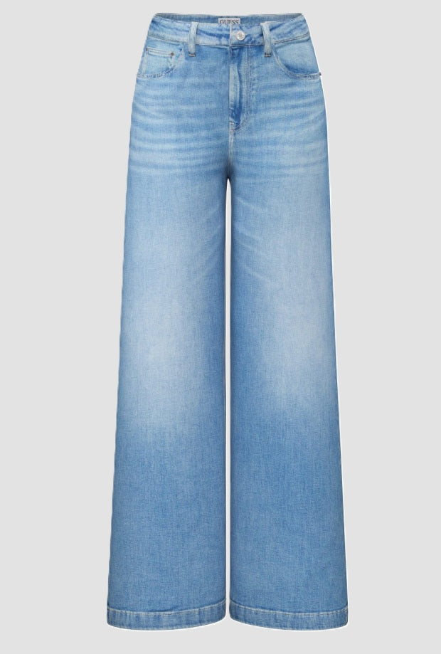 Jeans baggy donna blu 