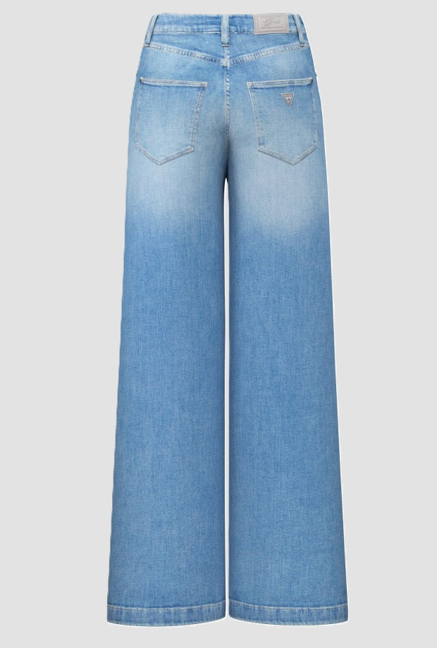 Jeans baggy donna blu 