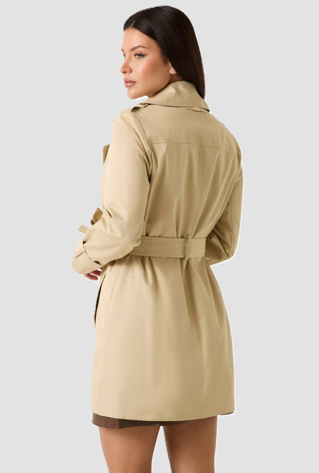 Trench donna beige 
