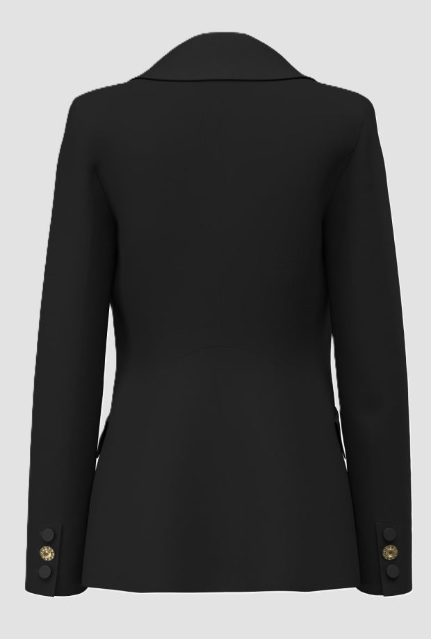 Giacca monopetto donna nero 