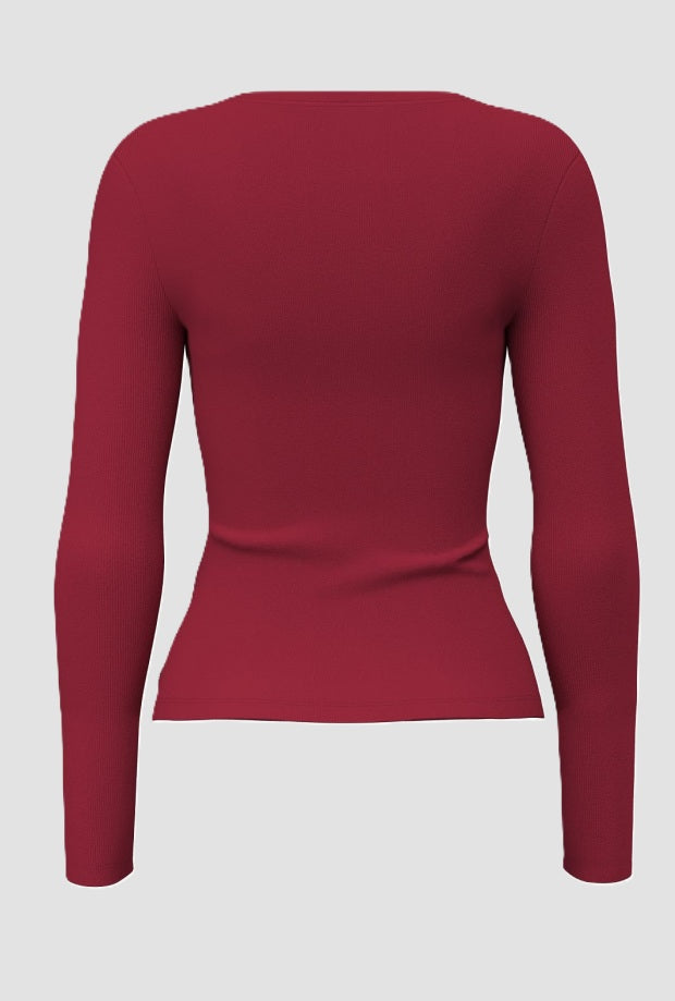 Top donna rosso 