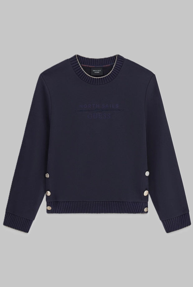 Maglione girocollo donna navy blue 