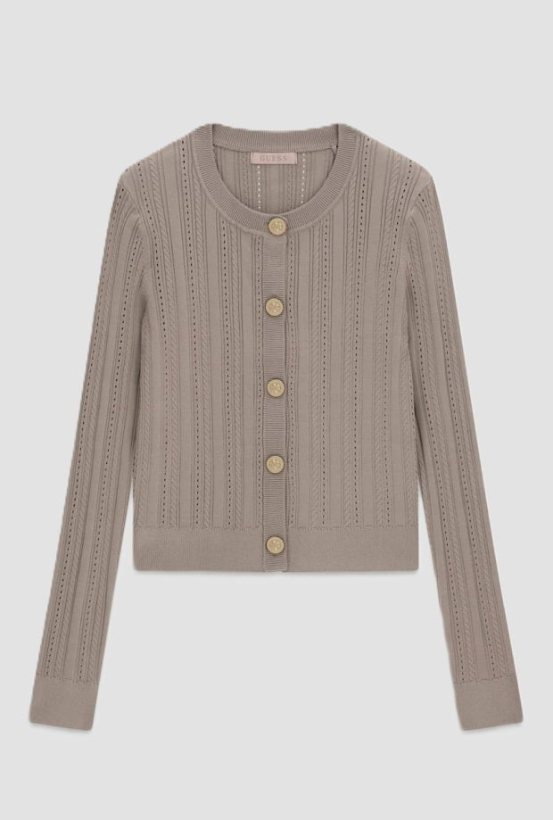 Cardigan donna rosa scuro 