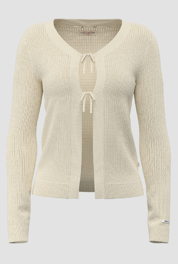 Cardigan donna crema 