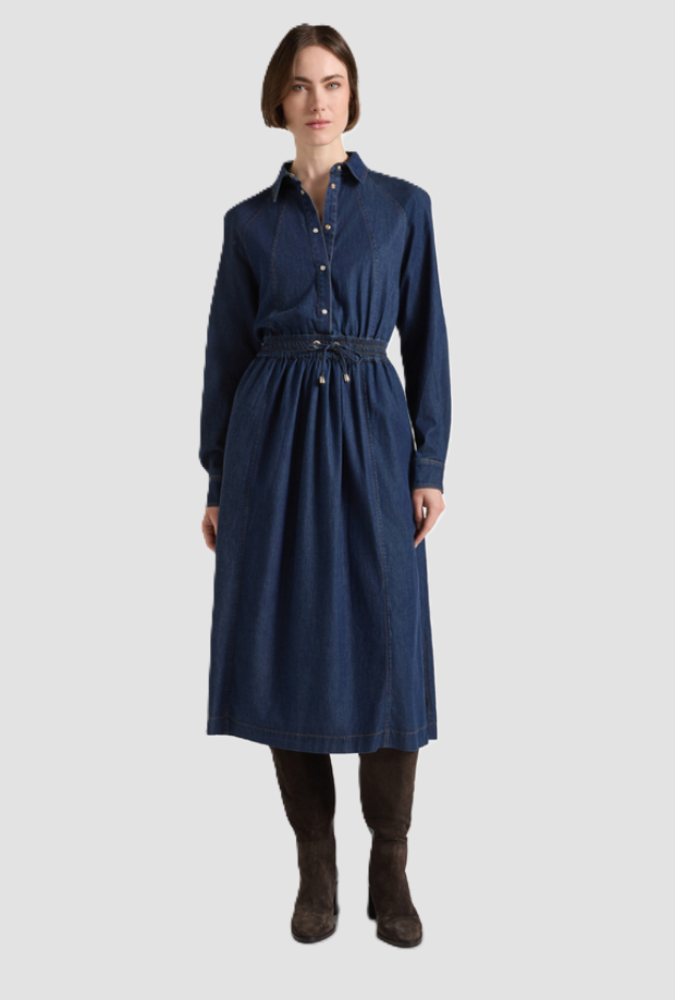 Abito in denim donna blu 