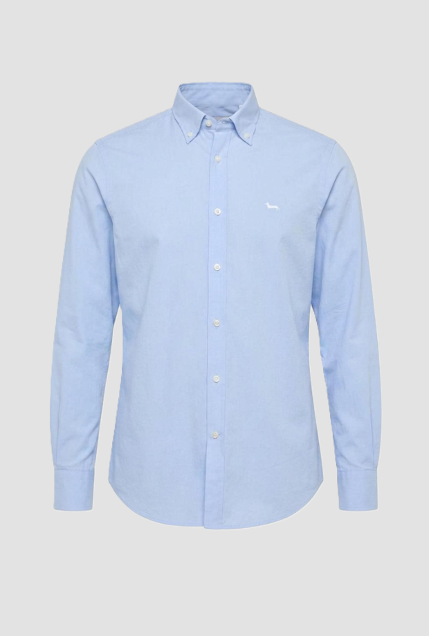 Camicia fil-à-fil uomo azzurro cielo 
