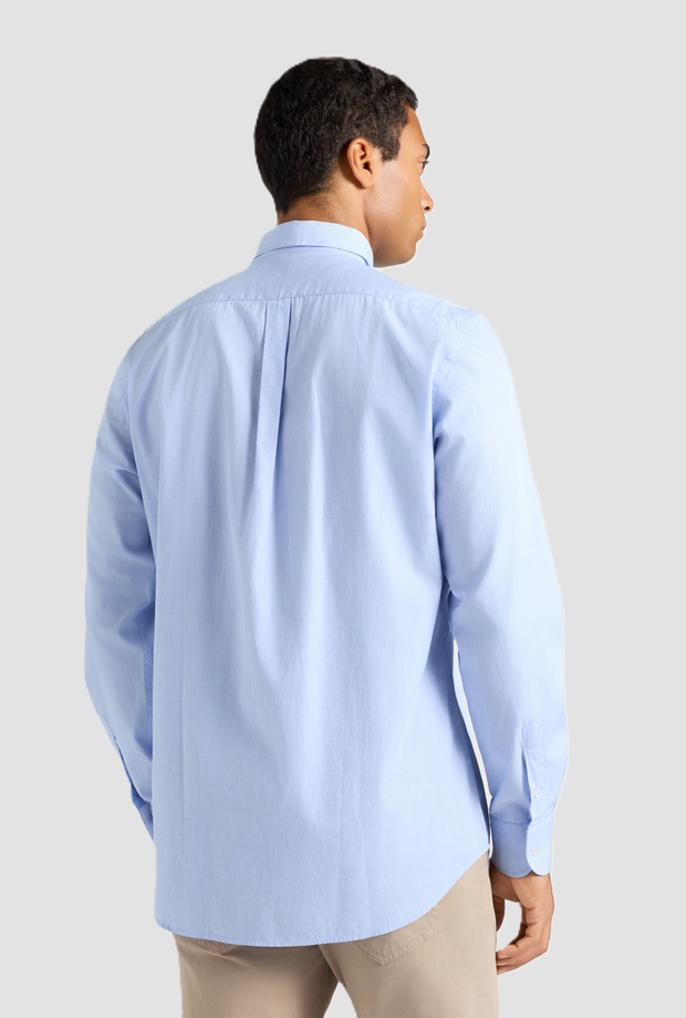 Camicia fil-à-fil uomo azzurro cielo 