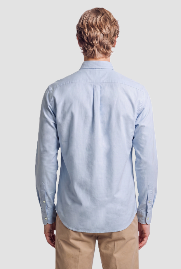 Camicia Oxford uomo azzurro cielo 