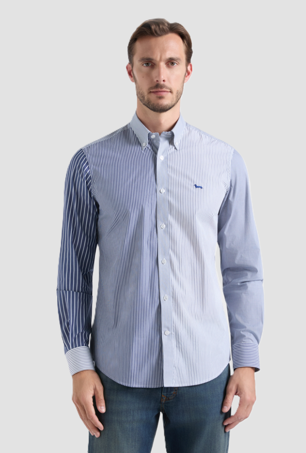 Camicia Piazzetta da uomo bluette 