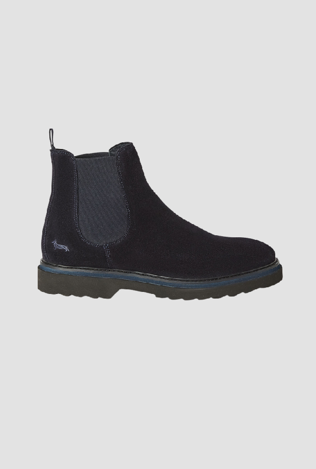 Stivaletti Chelsea uomo blu 