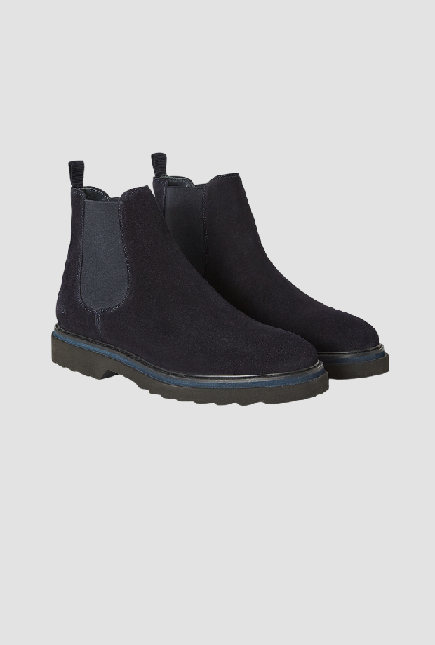 Stivaletti Chelsea uomo blu 