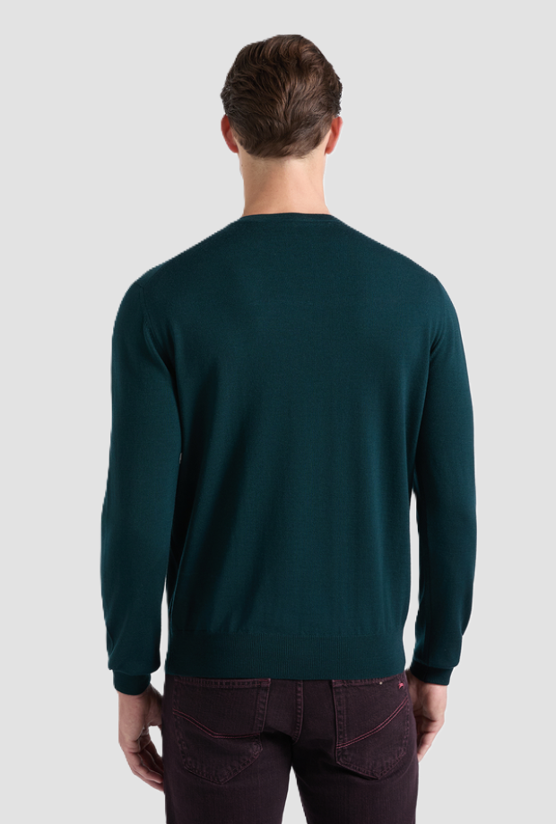 Maglia in lana uomo verde 
