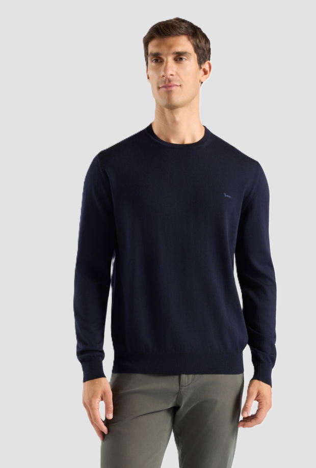 Maglia in lana da uomo navy blue 