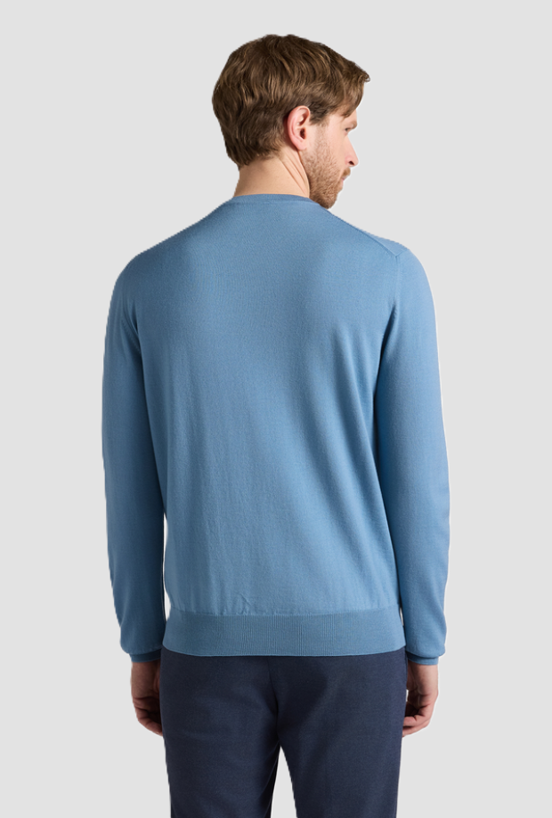 Maglia in lana da uomo azzurro 