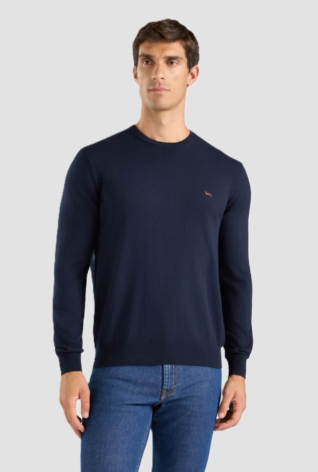 Maglia girocollo uomo navy blue 