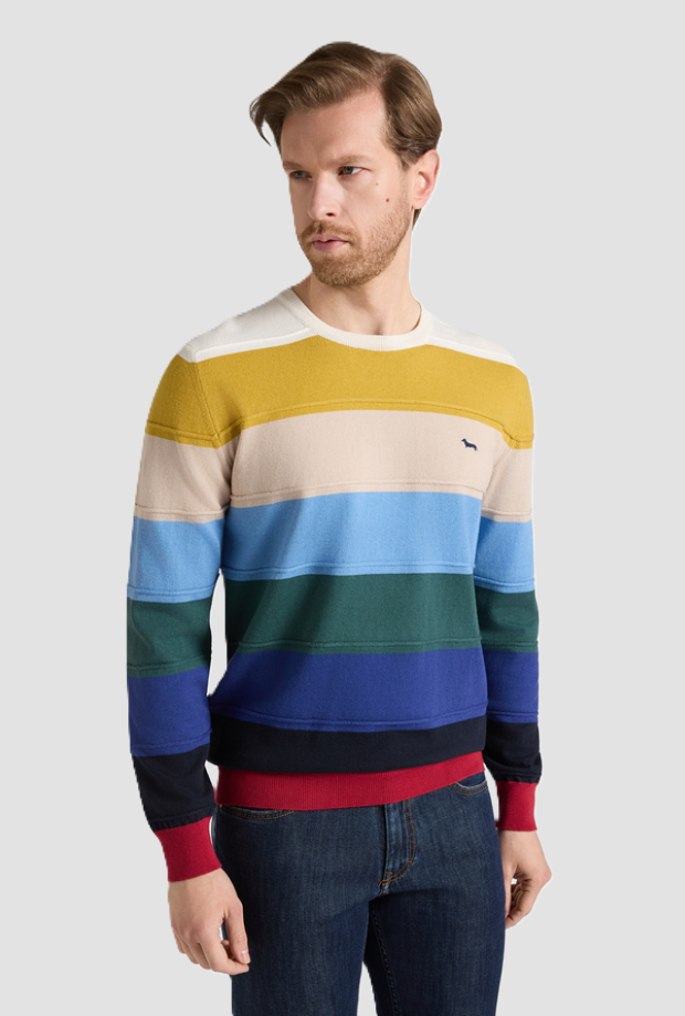Maglia misto lana uomo multicolor 