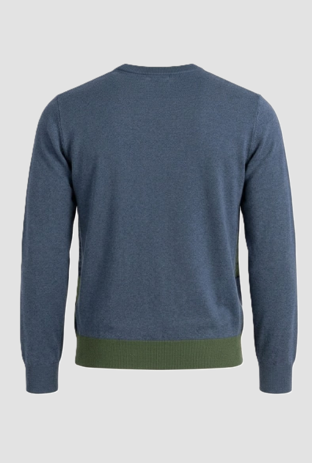 Maglia con patchwork uomo grigio 
