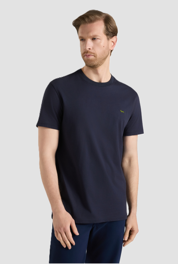 T-shirt in cotone uomo navy blue 