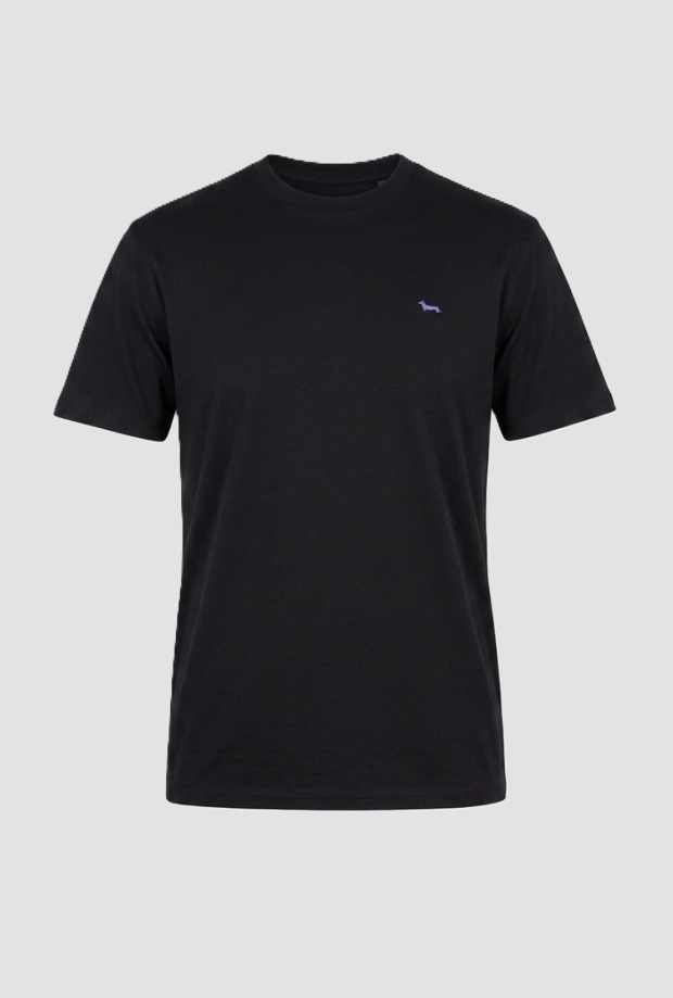T-shirt in cotone uomo nero 