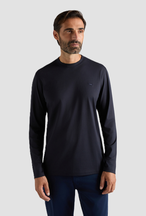 T-shirt a maniche lunghe uomo navy blue 
