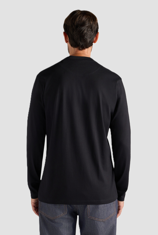 T-shirt a maniche lunghe uomo nero 